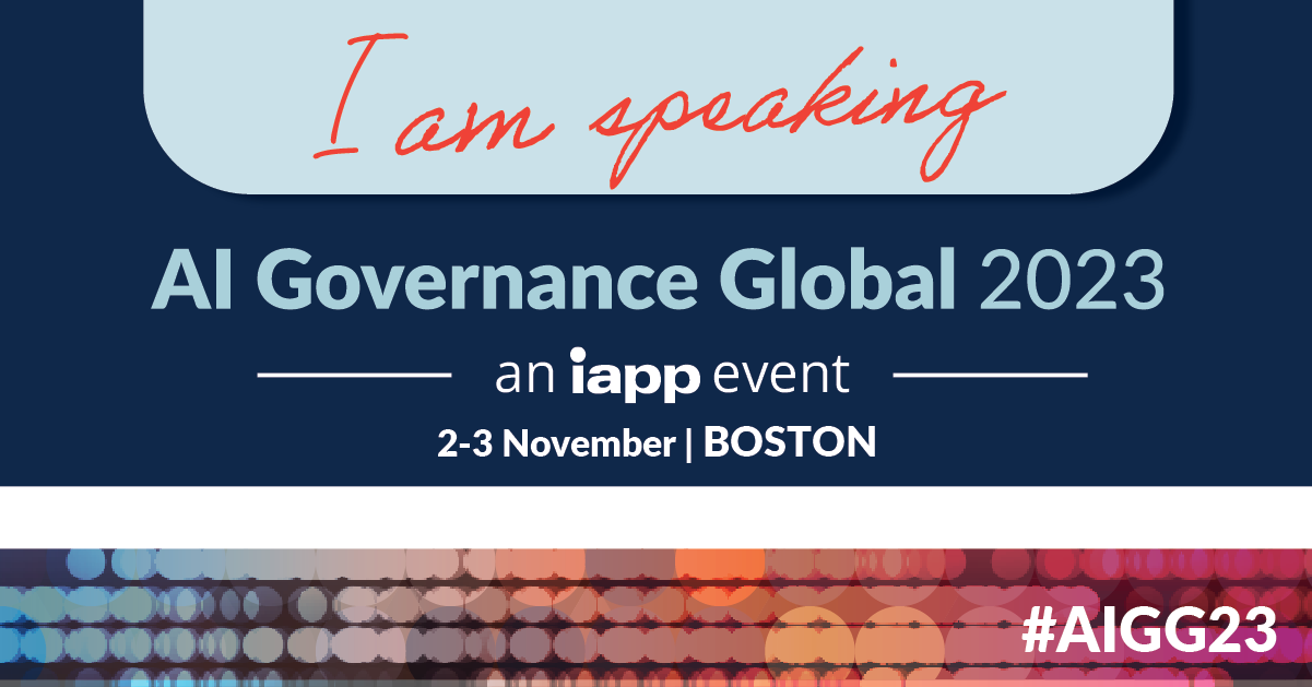 AI Governance Global 2023, an IAPP event